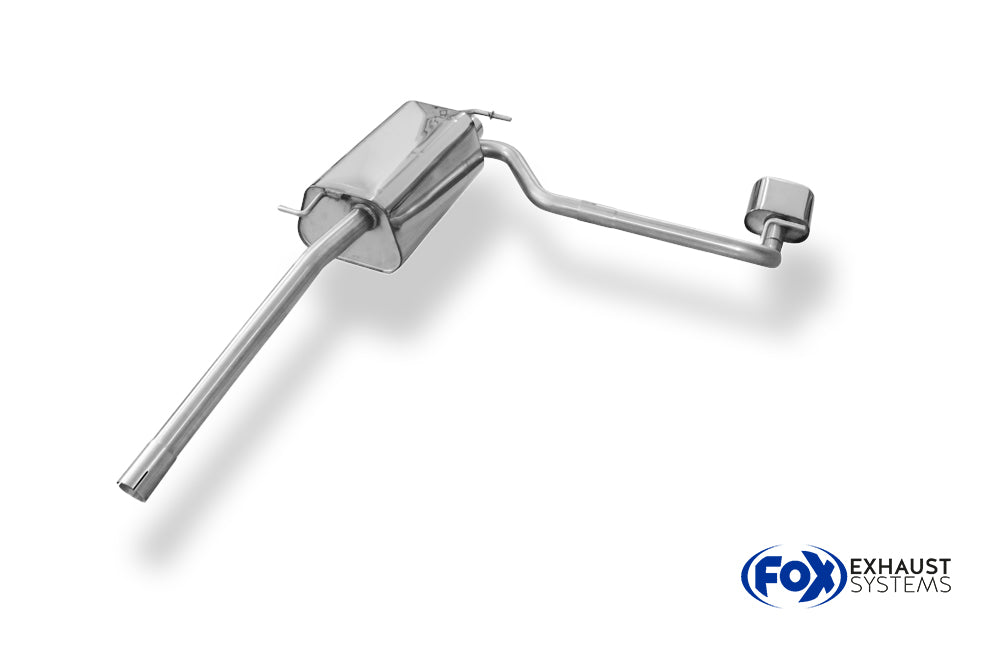 Fox passend fürVW Caddy III Endschalldämpfer Ausgang rechts/links - 160x80 Typ 53 rechts/links