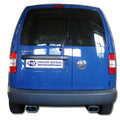 Fox passend für VW Caddy III Endschalldämpfer Ausgang rechts/links - 160x80 Typ 53 rechts/links