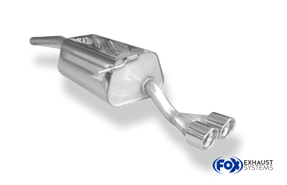 Fox passend für VW Caddy III Endschalldämpfer einseitig - 2x80 Typ 17