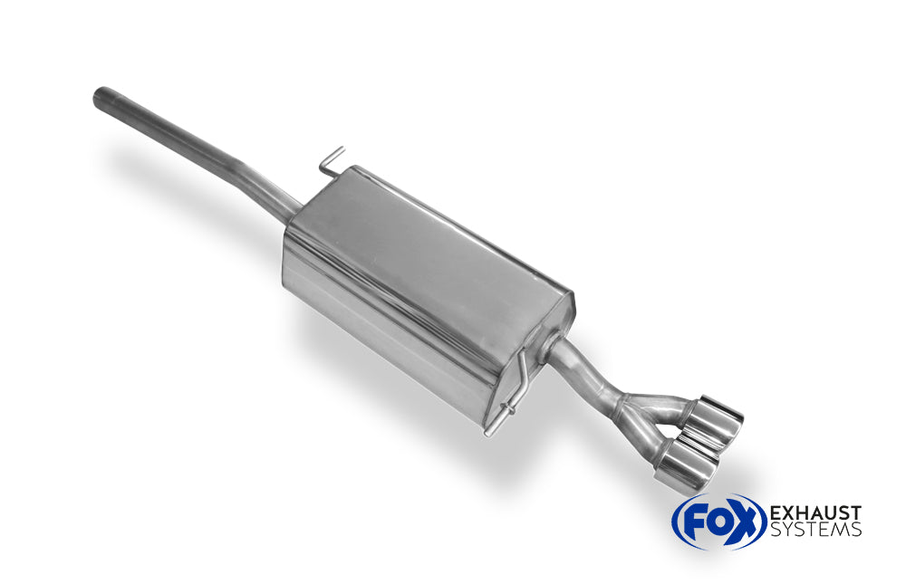 Fox passend fürVW Caddy III Endschalldämpfer einseitig - 2x80 Typ 17