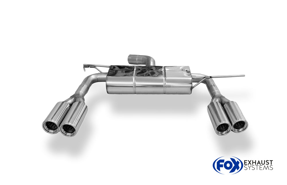 Fox passend für VW EOS - 1F Endschalldämpfer Ausgang rechts/links - 2x80 Typ 13 rechts/links