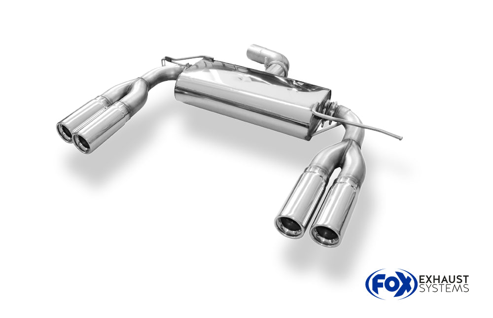 Fox passend fürVW EOS - 1F Endschalldämpfer - 2x76 Typ 13 rechts/links