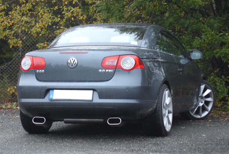 Fox passend fürVW EOS - 1F Endschalldämpfer Ausgang rechts/links - 160x80 Typ 57 rechts/links