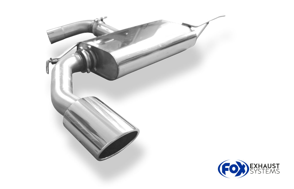 Fox passend fürAudi A3 - 8P Sportback Endschalldämpfer Ø70mm einseitig - 129x106 Typ 32