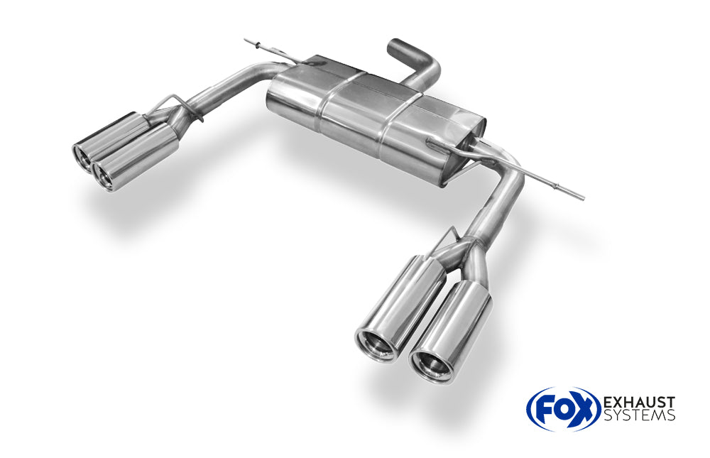 Fox passend fürVW Eos V6 Endschalldämpfer Ausgang rechts/links - 2x80 Typ 13 rechts/links