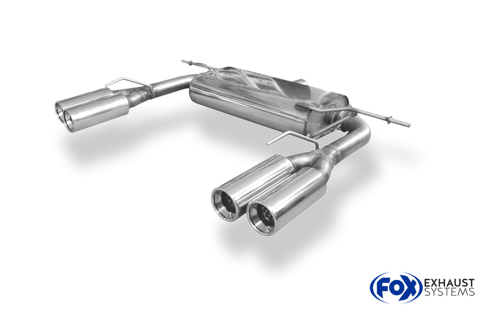Fox passend fürVW Eos V6 Endschalldämpfer Ausgang rechts/links - 2x80 Typ 13 rechts/links