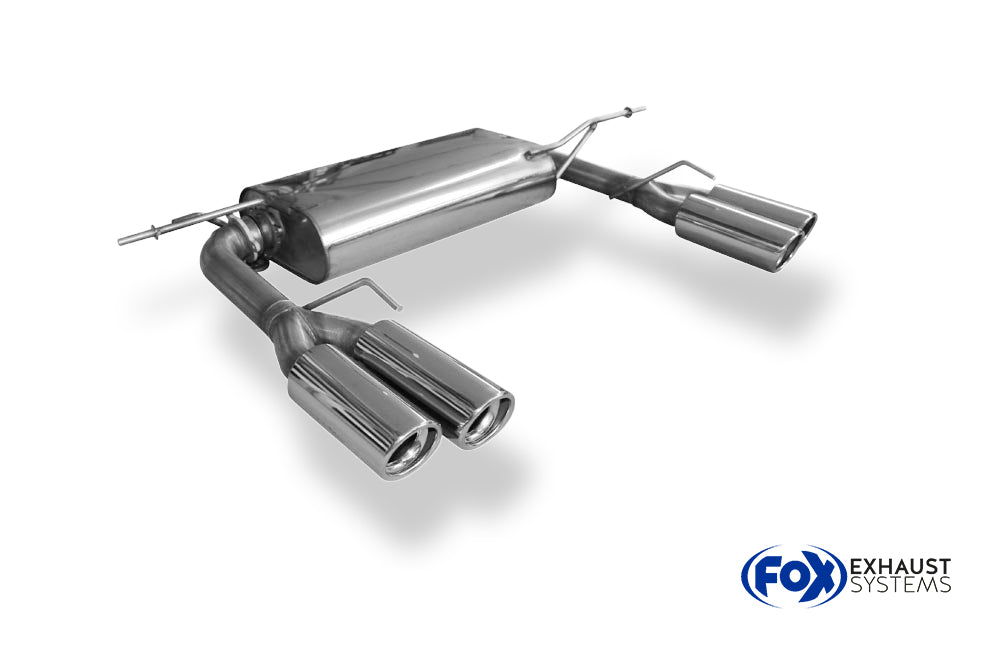 Fox passend fürVW Eos V6 Endschalldämpfer Ausgang rechts/links - 2x80 Typ 17 rechts/links