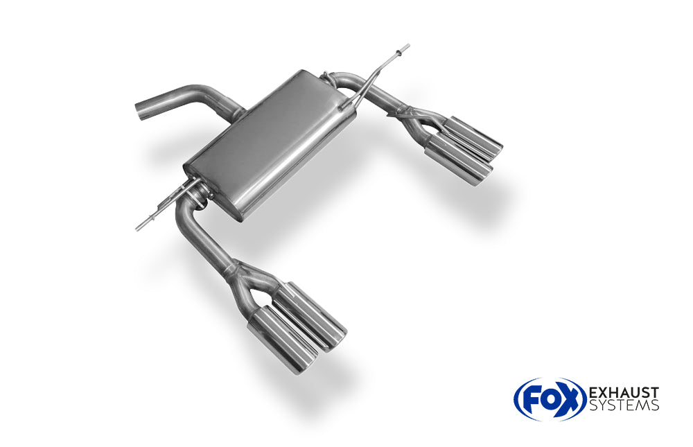 Fox passend für VW Eos V6 Endschalldämpfer Ausgang rechts/links - 2x80 Typ 17 rechts/links