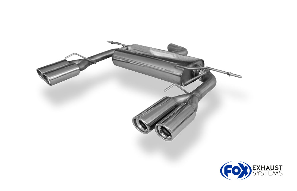 Fox passend fürVW Eos V6 Endschalldämpfer Ausgang rechts/links - 2x80 Typ 17 rechts/links