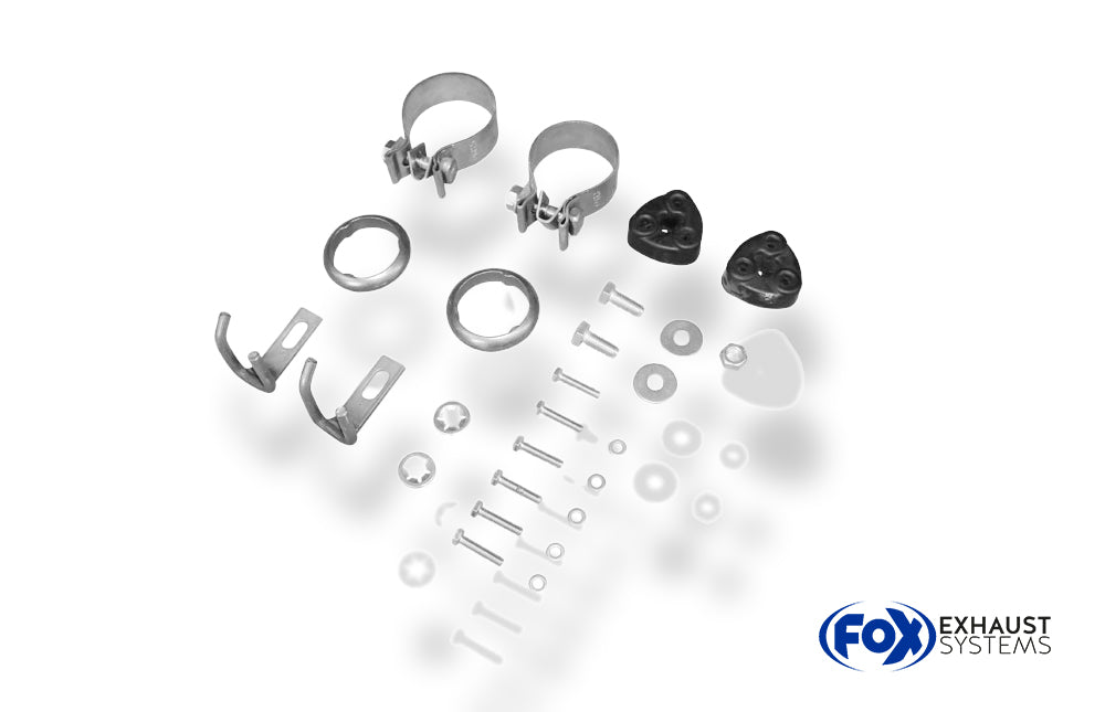 Fox passend fürVW Eos V6 Endschalldämpfer Ausgang rechts/links - 2x80 Typ 13 rechts/links