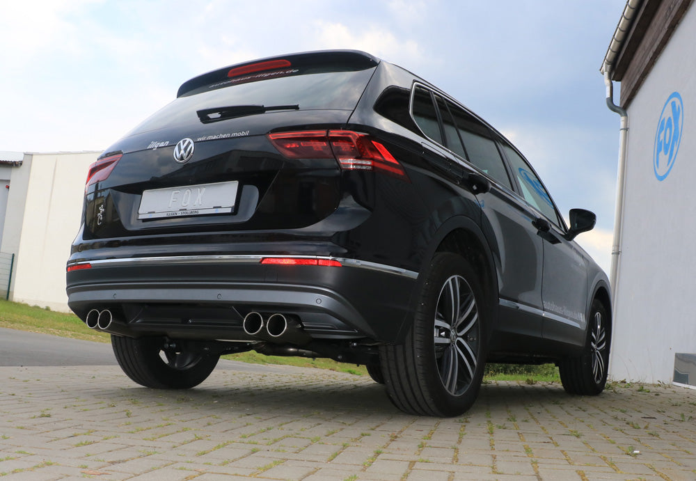 Fox passend fürVW Tiguan II Benzin - 4motion Endschalldämpfer Ausgang rechts/links - 2x90 Typ 12 rechts/links