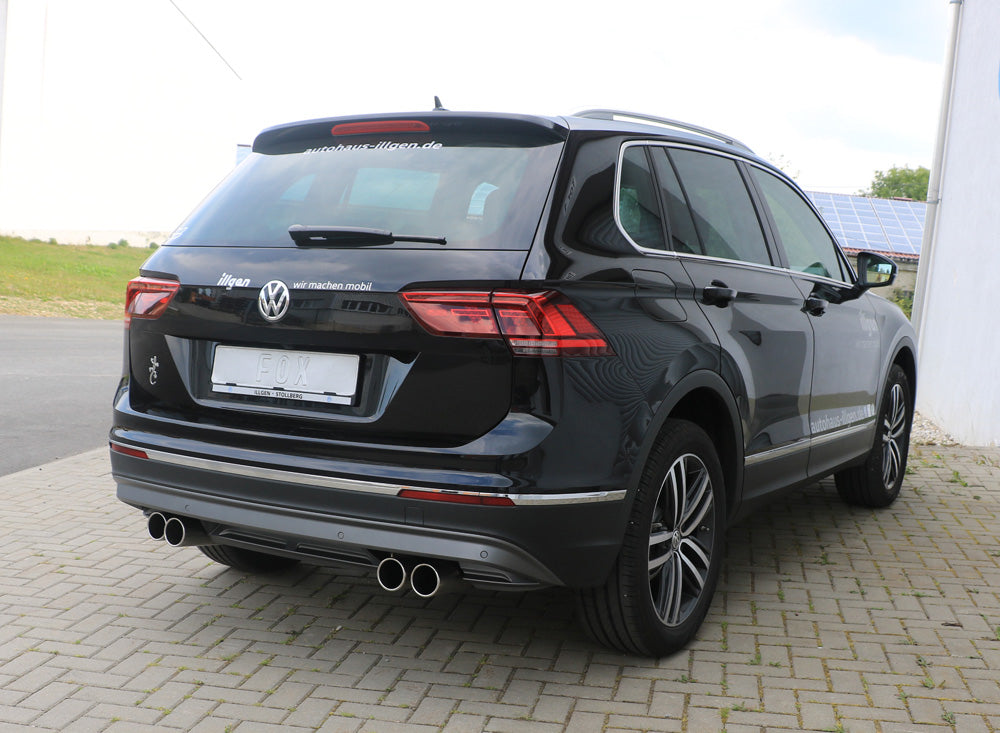 Fox passend fürVW Tiguan II Benzin - 4motion Endschalldämpfer Ausgang rechts/links - 2x90 Typ 12 rechts/links