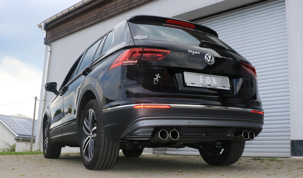 Fox passend fürVW Tiguan II Benzin - 4motion Endschalldämpfer Ausgang rechts/links - 2x90 Typ 12 rechts/links