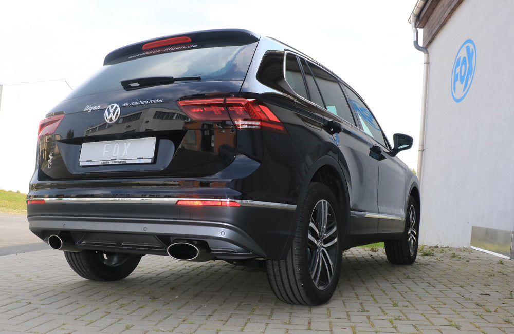 Fox passend fürVW Tiguan II Benzin - 4motion Endschalldämpfer Ausgang rechts/links - 160x90 Typ 38 rechts/links
