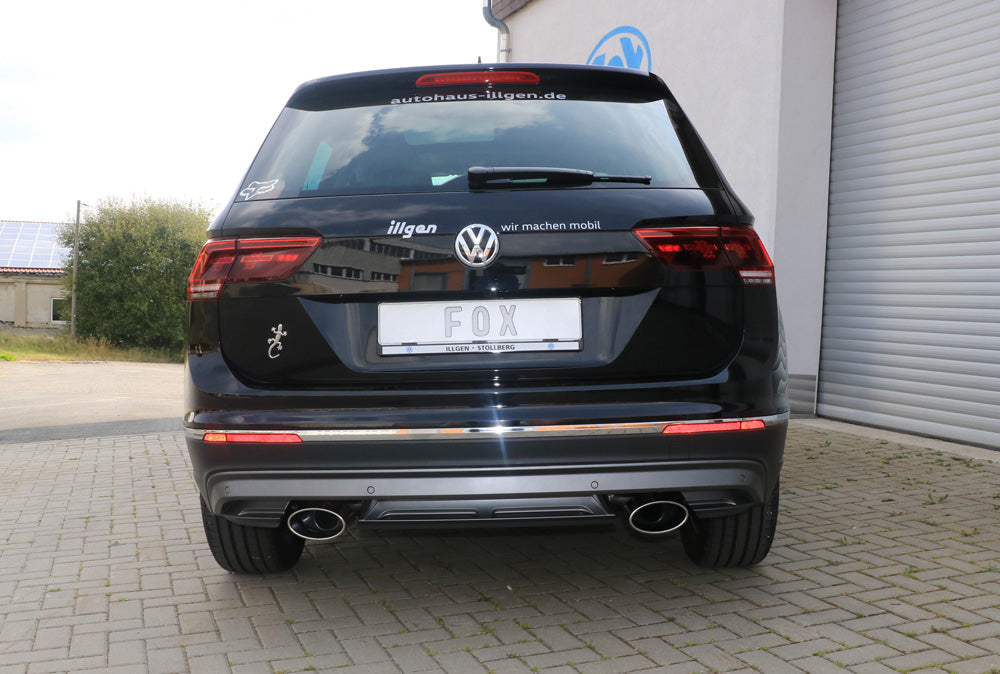 Fox passend für VW Tiguan II Benzin - 4motion Endschalldämpfer Ausgang rechts/links - 160x90 Typ 38 rechts/links