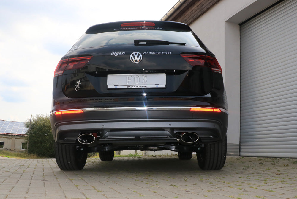 Fox passend fürVW Tiguan II Benzin - 4motion Endschalldämpfer Ausgang rechts/links - 160x90 Typ 38 rechts/links