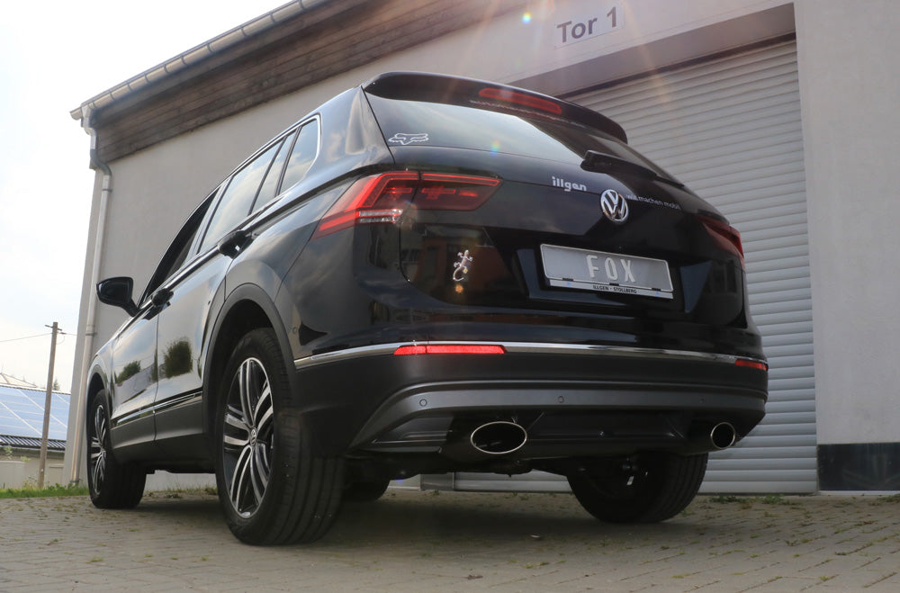 Fox passend fürVW Tiguan II Benzin - 4motion Endschalldämpfer Ausgang rechts/links - 160x90 Typ 38 rechts/links