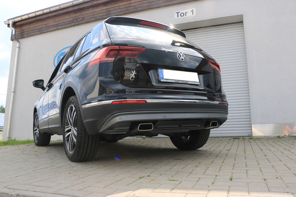 Fox passend für VW Tiguan II Benzin - 4motion Endschalldämpfer Ausgang rechts/links - 145x65 Typ 59 rechts/links