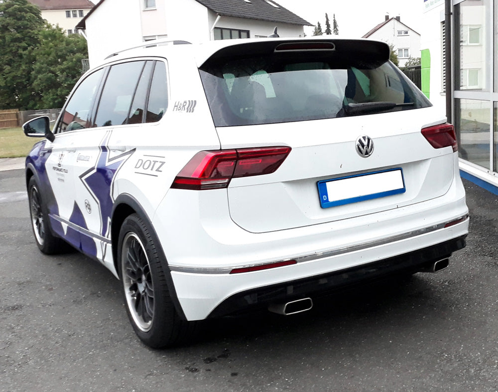 Fox passend fürVW Tiguan II Benzin - 4motion Endschalldämpfer Ausgang rechts/links - 145x65 Typ 59 rechts/links
