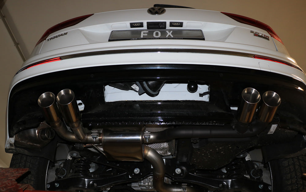 Fox passend fürVW Tiguan II Diesel - 4motion Endschalldämpfer quer - 2x80 Typ 25 rechts/links