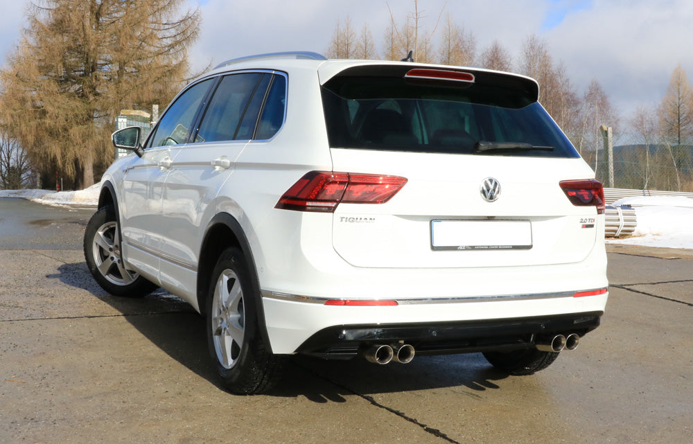 Fox passend fürVW Tiguan II Diesel - 4motion Endschalldämpfer quer - 2x80 Typ 25 rechts/links