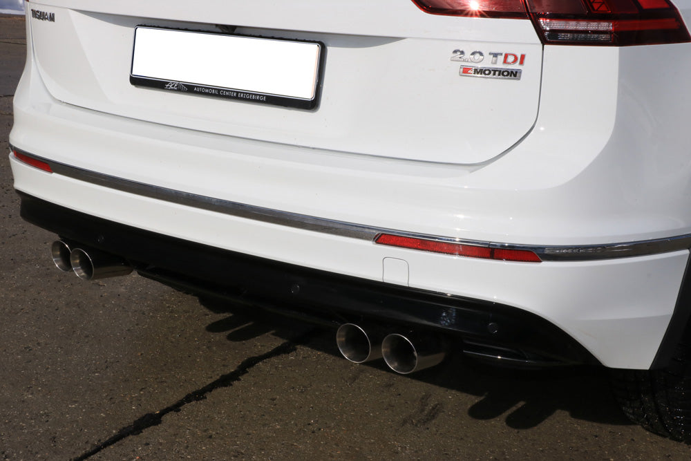 Fox passend fürVW Tiguan II Diesel - 4motion Endschalldämpfer quer - 2x80 Typ 25 rechts/links