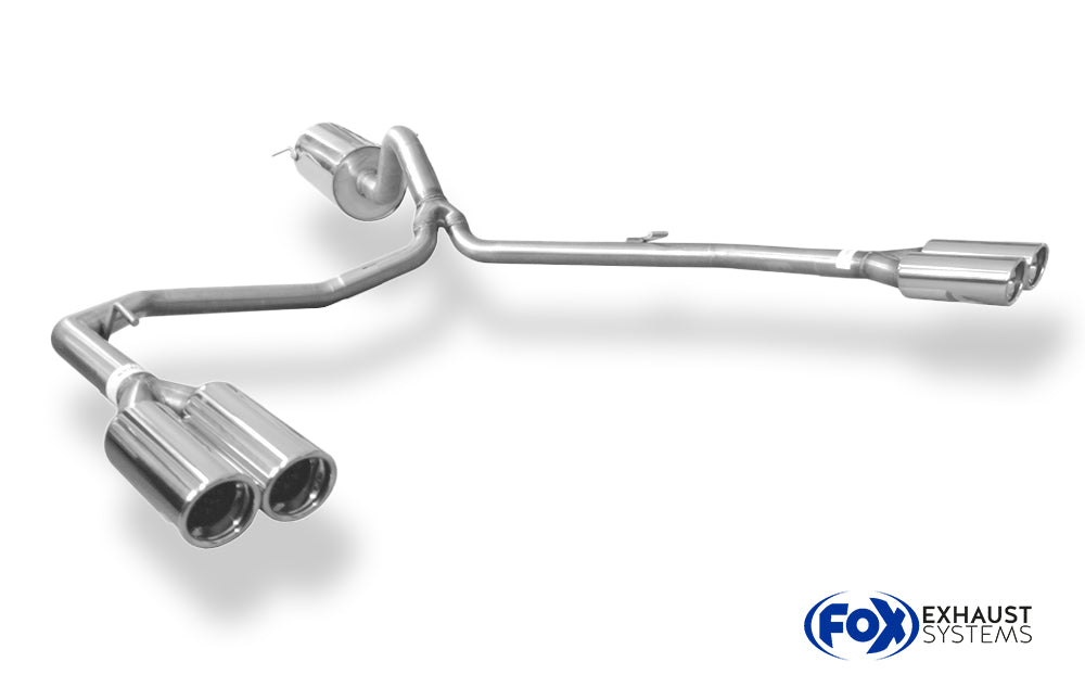 Fox passend fürVW Amarok 4x4 Endschalldämpfer Ausgang rechts/links - 2x80 Typ 17 rechts/links