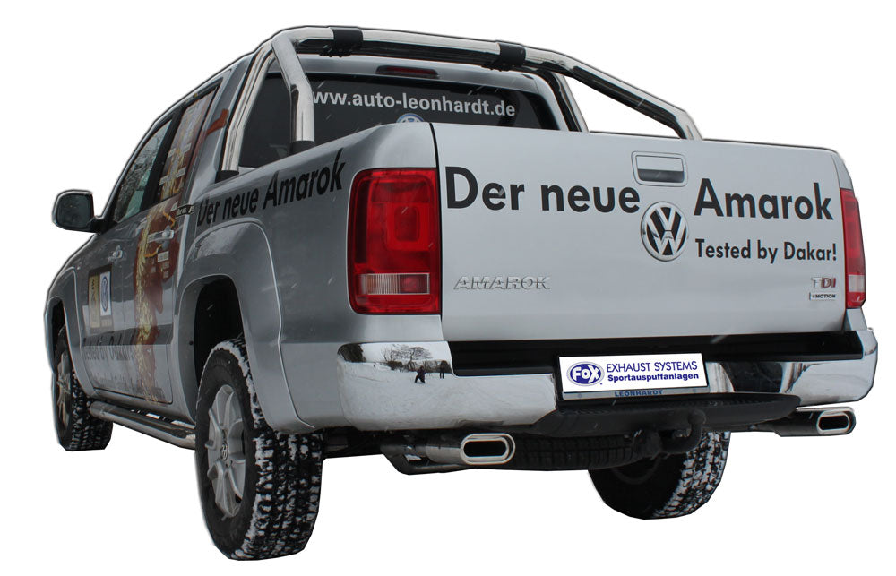 Fox passend für VW Amarok 4x4 Endschalldämpfer Ausgang rechts/links - 160x80 Typ 53 rechts/links
