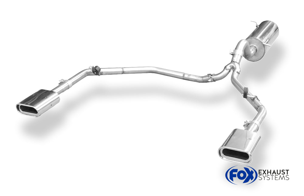 Fox passend fürVW Amarok 4x4 Endschalldämpfer Ausgang rechts/links - 160x80 Typ 53 rechts/links