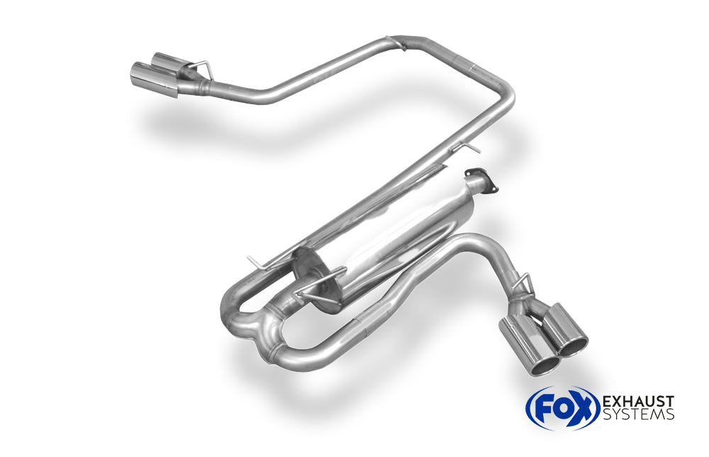 Fox passend fürVW Amarok 4x4 - ohne Trittbrett Endschalldämpfer Ausgang seitlich rechts und links am Fahrzeug - 2x115x85 Typ 38 rechts/links