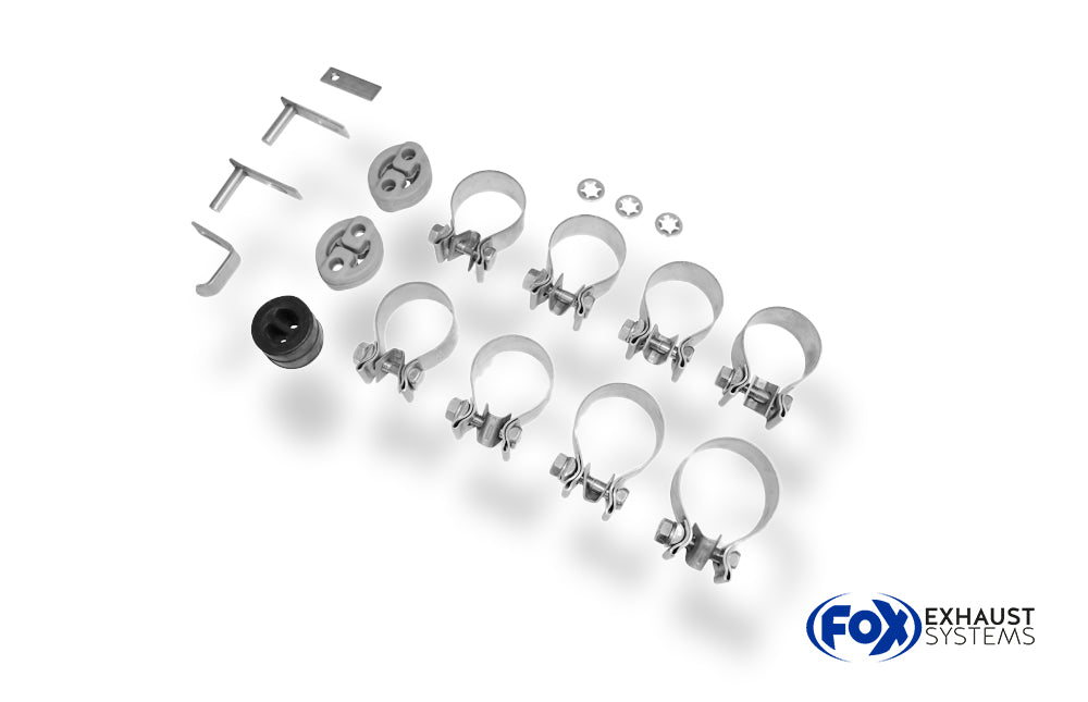 Fox passend für VW Amarok 4x4 - mit Trittbrett Endschalldämpfer Ausgang seitlich rechts und links am Fahrzeug - 2x90 Typ 16 rechts/links