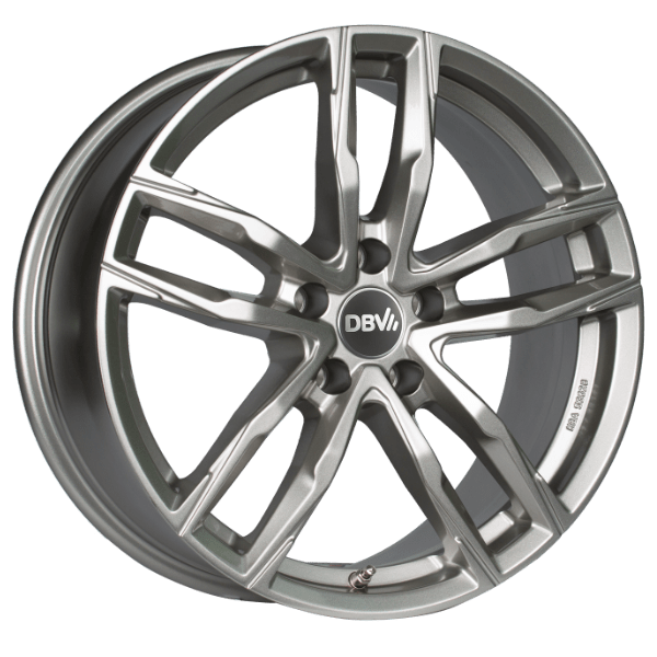 DBV Alufelge Vienna II hyper silber 8x18 ET48 5x108 Nabe 70.1 KBA 53628