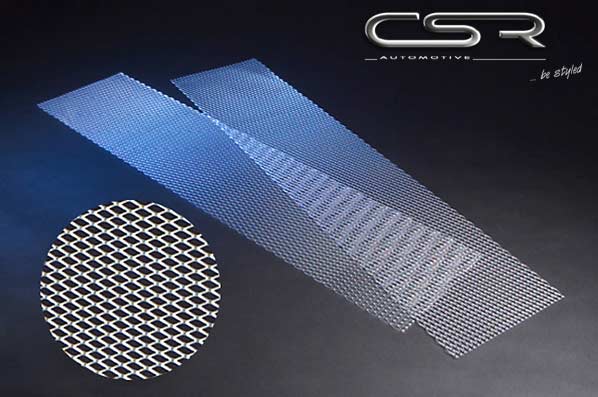 CSR Zubehör Set universal Renngitter silber + Kleber PS006