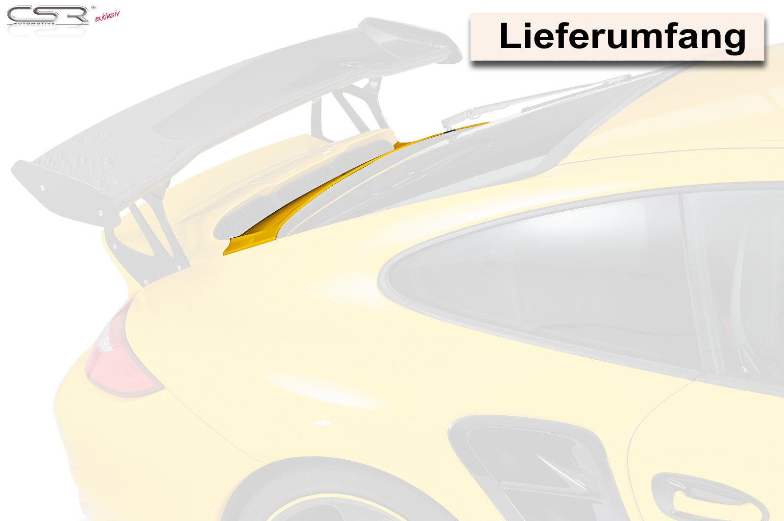 CSR Abdeckung zwischen Spoiler und Heckscheibe für Porsche 911/997 ZB146