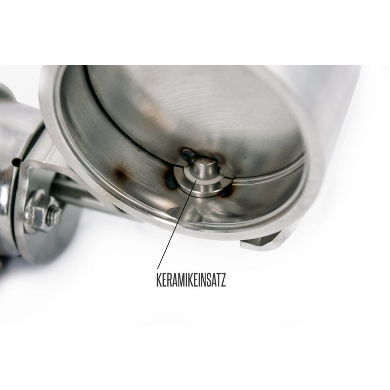 Fox ABGASKLAPPE AR2 CERAMIC "UNTERDRUCK" 51mm zum einschweißen - funktioniert mit Unterdruck - im Ruhezustand geschlossen