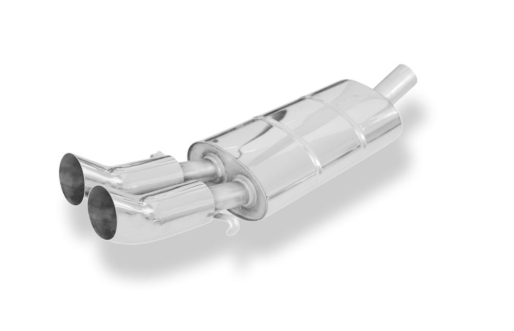 Fox passend für Audi 80/90 - Typ 89, B3 Limousine/ Coupe/ 80 B4 - Cabrio Endschalldämpfer - 2x76 Typ 18