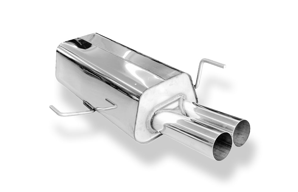 Fox passend fürAudi 80 Typ B4 Limousine & Avant Endschalldämpfer Ø63,5mm - 2x70 Typ 10
