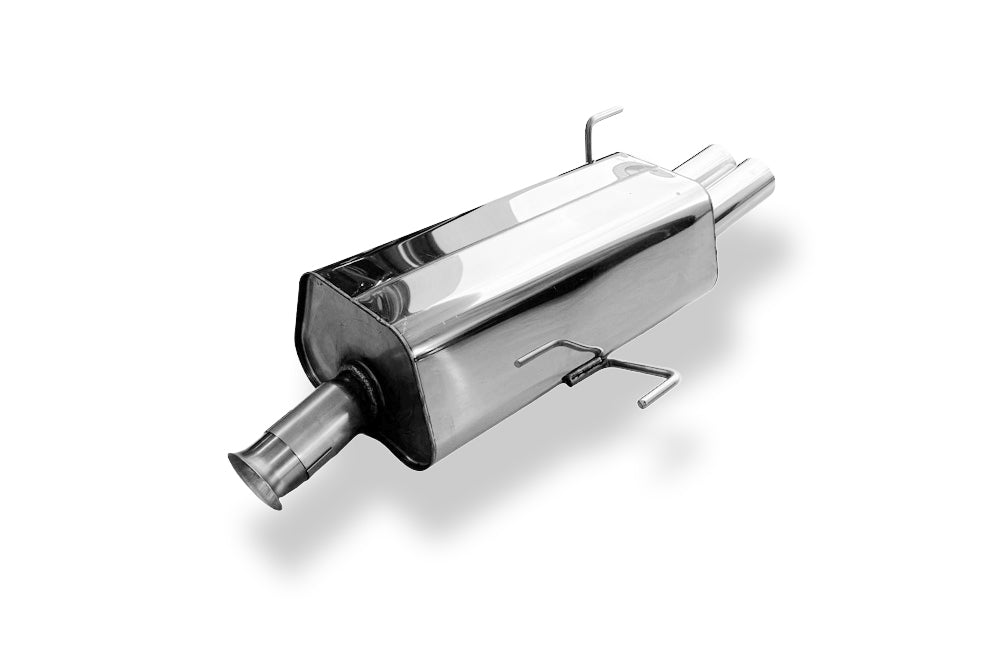 Fox passend fürAudi 80 Typ B4 Limousine & Avant Endschalldämpfer Ø63,5mm - 2x70 Typ 10