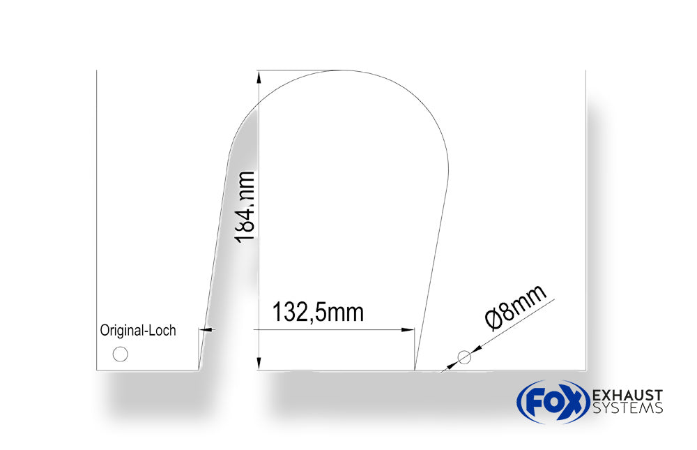 Fox passend fürAudi A2 - Schablone für 115x85mm oval Wird auf Papier (A3) ausgedruckt geliefert