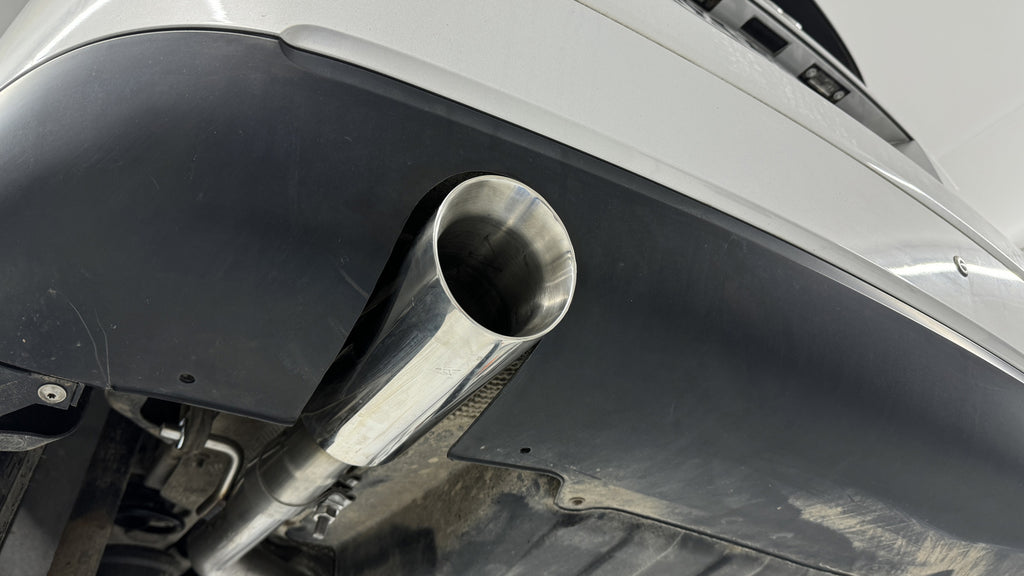 Fox passend fürAudi A2 - 1,4l - 34l Tank Endschalldämpfer - 1x90 Typ 25