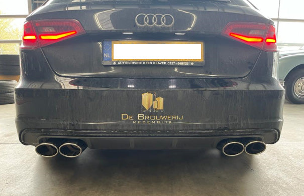 Fox passend für Audi A3 8V Sportback E-tron Endschalldämpfer rechts/links - 2x115x85 Typ 32 rechts/links Passend für S3-Stoßstange