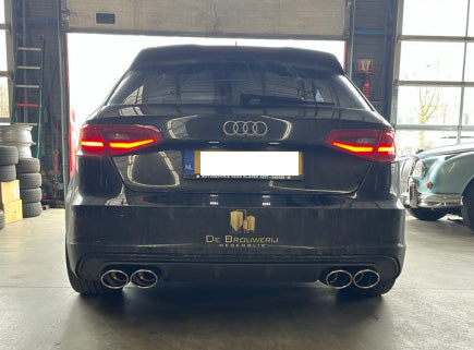 Fox passend fürAudi A3 8V Sportback E-tron Endschalldämpfer rechts/links - 2x115x85 Typ 32 rechts/links Passend für S3-Stoßstange