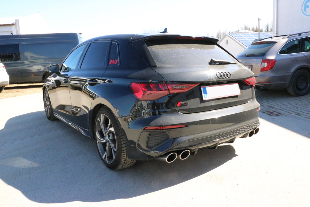 Fox passend fürAudi A3 - GY Sportback Endschalldämpfer Ausgang rechts/links - 2x115x85 Typ 32 rechts/links passend für S3 Stoßstange