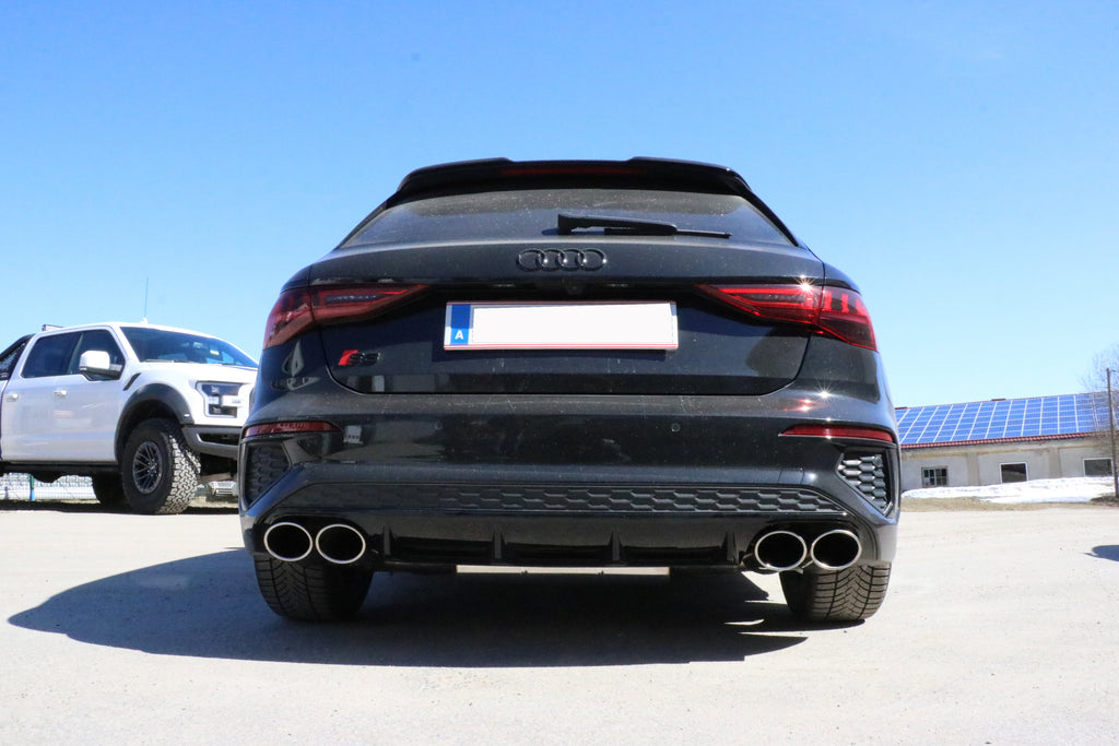 Fox passend fürAudi A3 - GY Sportback Endschalldämpfer Ausgang rechts/links - 2x115x85 Typ 32 rechts/links passend für S3 Stoßstange