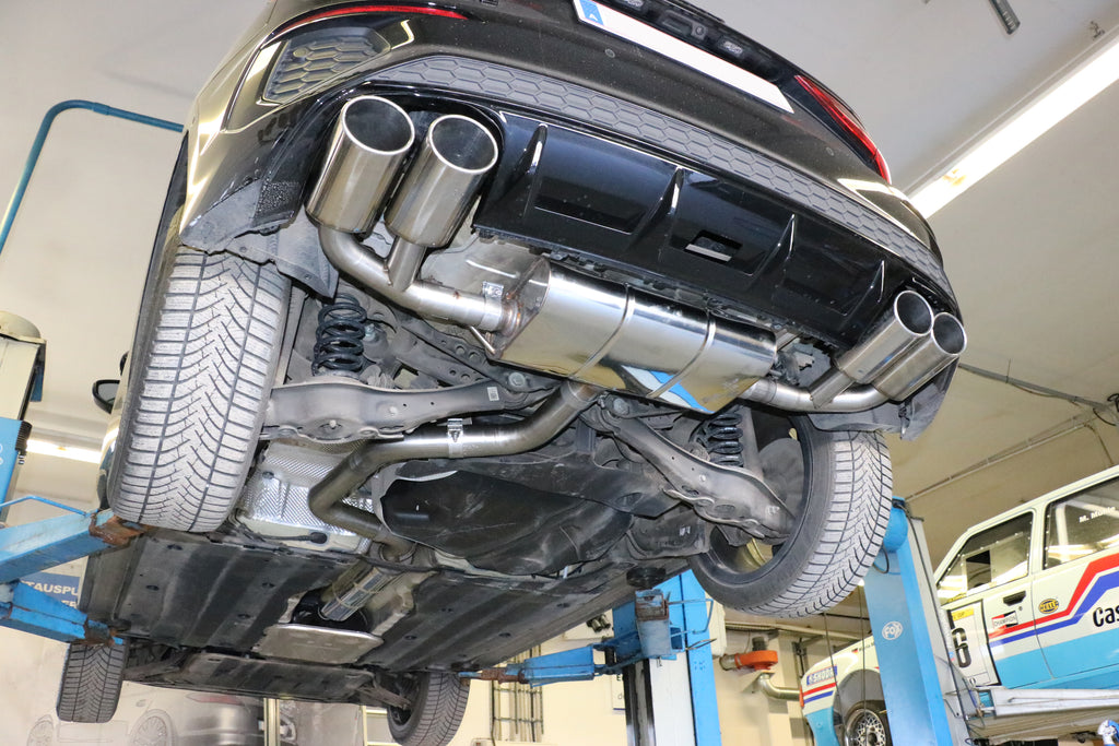 Fox passend fürAudi A3 - GY Sportback Endschalldämpfer Ausgang rechts/links - 2x115x85 Typ 32 rechts/links passend für S3 Stoßstange