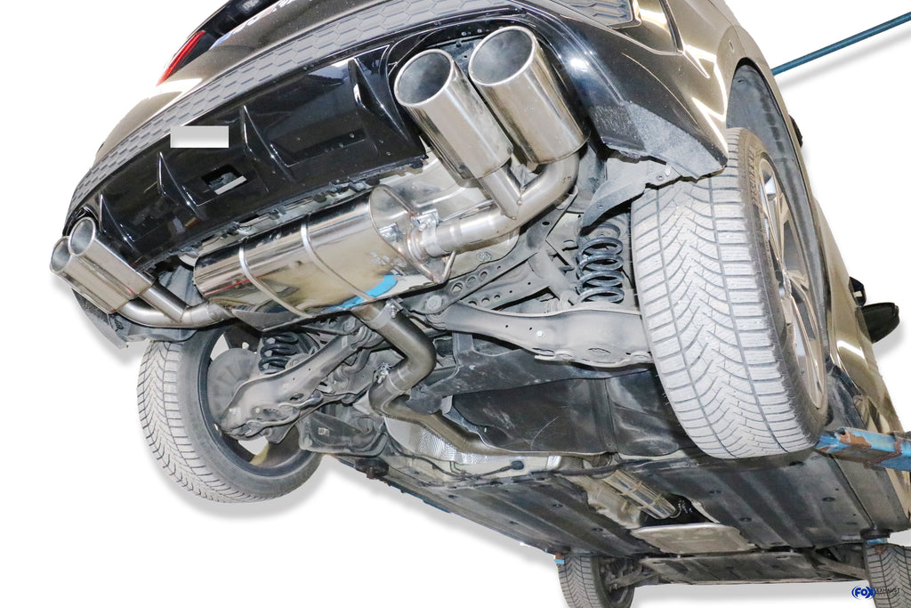 Fox passend fürAudi A3 - GY Sportback Endschalldämpfer Ausgang rechts/links - 2x115x85 Typ 32 rechts/links passend für S3 Stoßstange