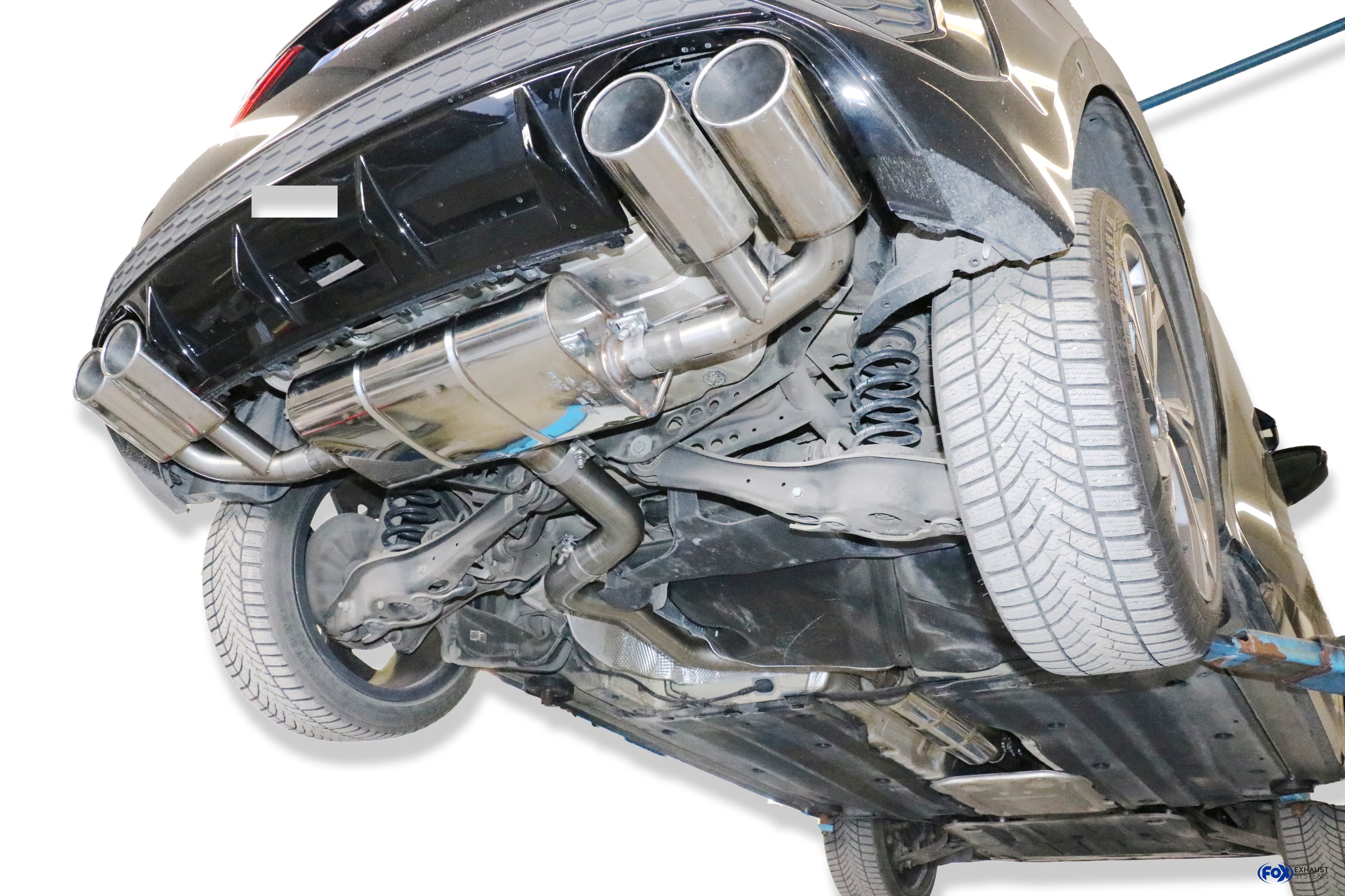 Fox passend fürAudi A3 - GY Sportback Endschalldämpfer Ausgang rechts/links - 2x115x85 Typ 32 rechts/links passend für S3 Stoßstange