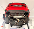 Fox passend für Audi S3 GY - Limousine Halbanlage ab OPF mit Abgasklappen - 2x100 Typ 25 rechts/links Endrohre schwarz emalliert