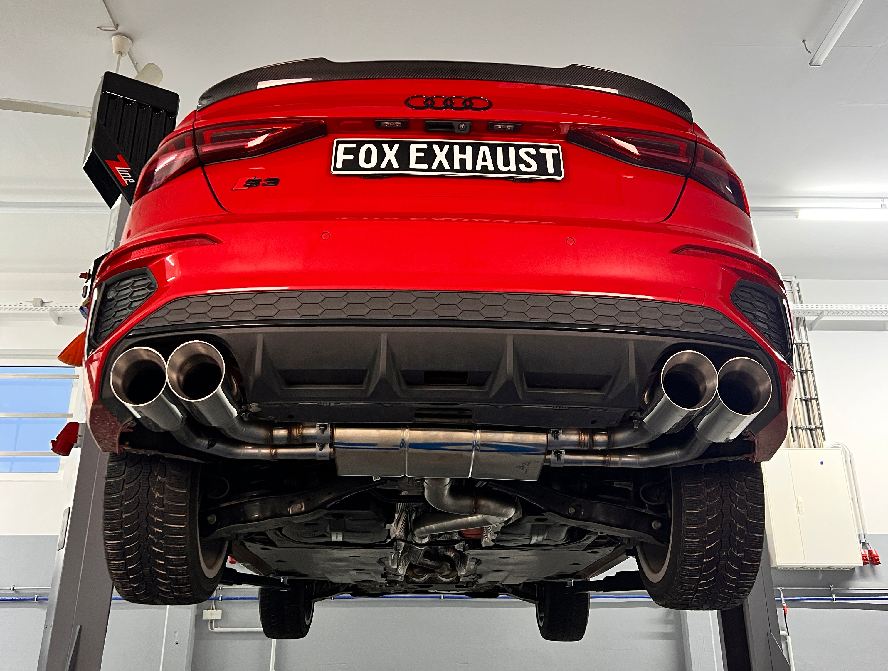 Fox passend fürAudi S3 GY - Limousine Halbanlage ab OPF mit Abgasklappen - 2x114 Typ 25 rechts/links