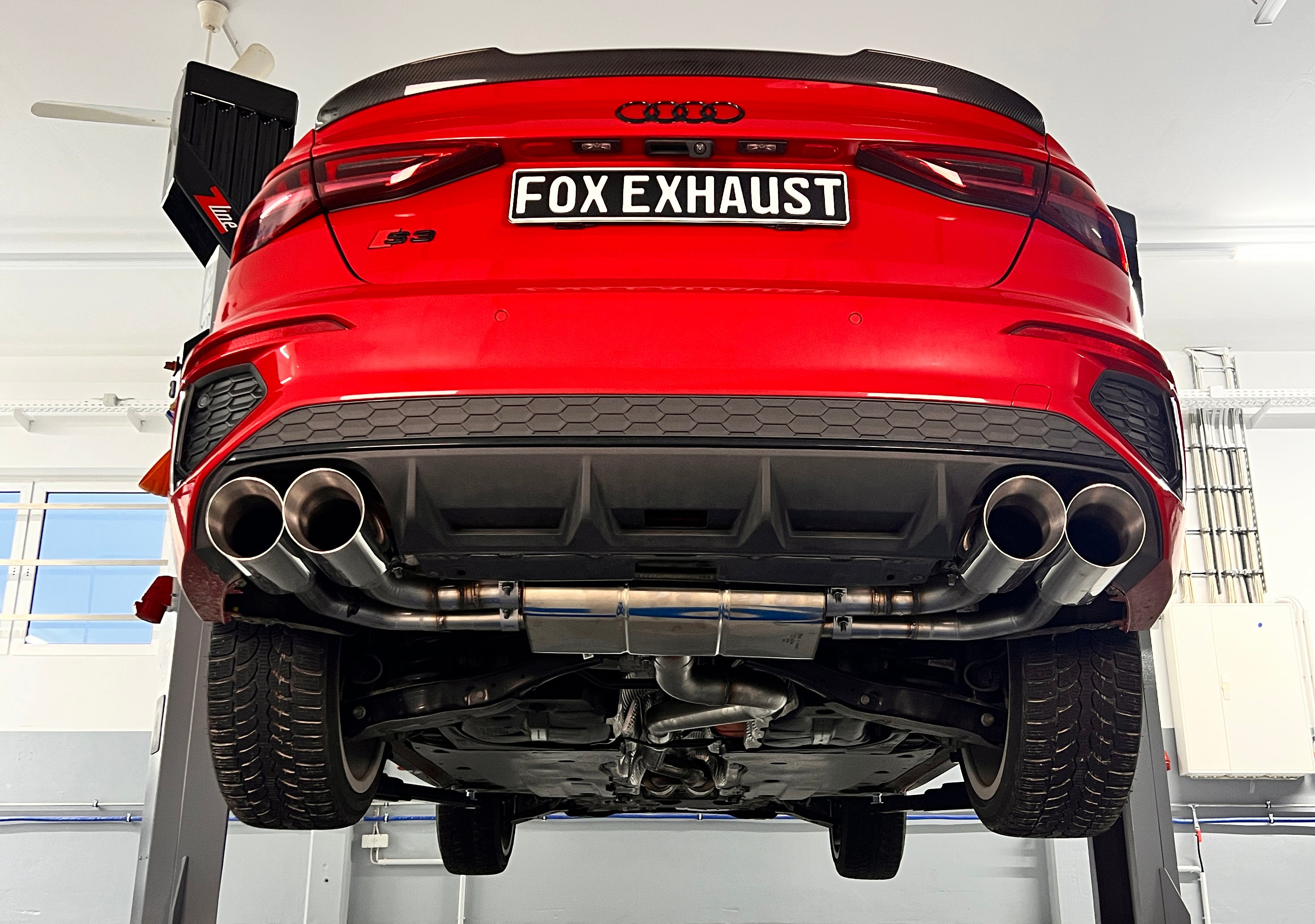 Fox passend fürAudi S3 GY - Limousine Halbanlage ab OPF mit Abgasklappen - 2x114 Typ 25 rechts/links